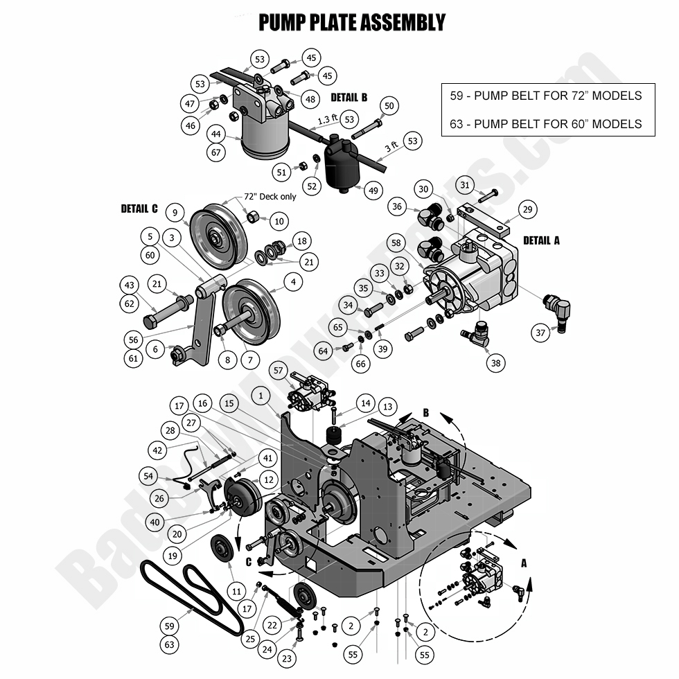 2018 Diesel - 1500cc - Pump Plate Assembly